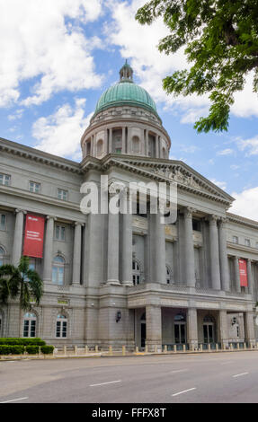 Die National Gallery Singapur befindet sich in der Erbe Supreme Court und Rathaus Gebäude, Singapur Stockfoto
