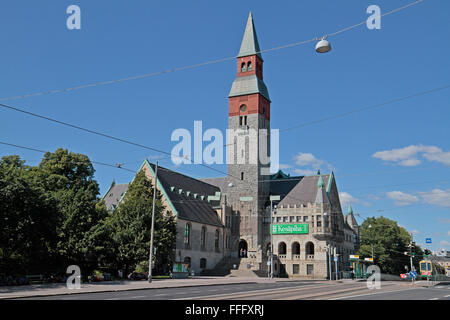 Das nationale Museum von Finnland oder Kansallismuseo, Helsinki, Finnland. Stockfoto