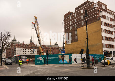 Bau des neuen Proton Strahl Therapiegerät am University College London Hospital (UCLH) Stockfoto