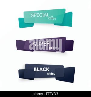 Reihe von Bannern Stock Vektor