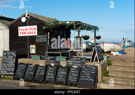 Fish shack Aldeburgh Suffolk East Anglia England UK Europe Stockfoto