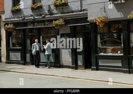 Die sieben Sterne Pub, einem traditionellen britischen Pub, London, Vereinigtes Königreich. Stockfoto