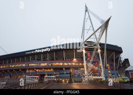 Das Fürstentum Stadion, ehemals das Millennium Stadium in Cardiff, Südwales. Stockfoto