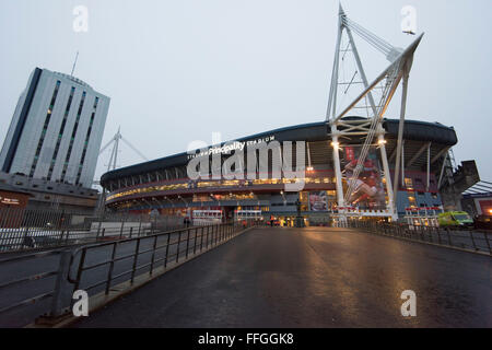 Das Fürstentum Stadion, ehemals das Millennium Stadium in Cardiff, Südwales. Stockfoto