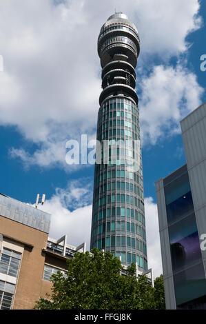 Die British Telecom Tower in London, Vereinigtes Königreich. Stockfoto