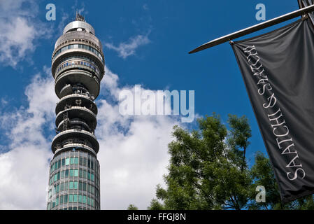 Die British Telecom Tower in London, Vereinigtes Königreich. Stockfoto