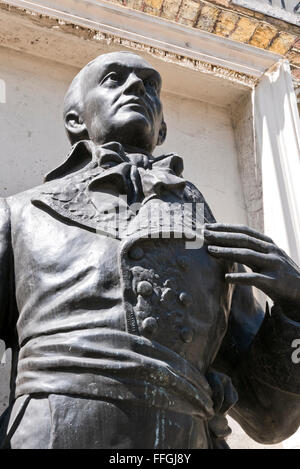 Die Statue von Francisco de Miranda, El Vorläufer, ein 18. Jahrhundert kubanischen revolutionären Held in Venezuela, London geboren. Stockfoto