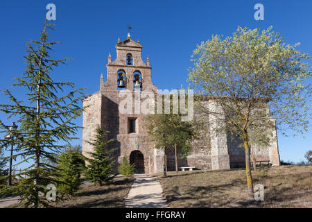 Santovenia de Oca, Spanien: parochiale Kirche von Santa Eugenia Stockfoto