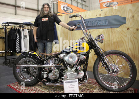 ExCeL, London, UK. 13. Februar 2016. MCN London Motorcycle Show Credit: Jason Richardson/Alamy Live-Nachrichten MCN Motorcycle Show in London 2016? bei ExCeL London am 13. Februar 2016 in London England. Stockfoto
