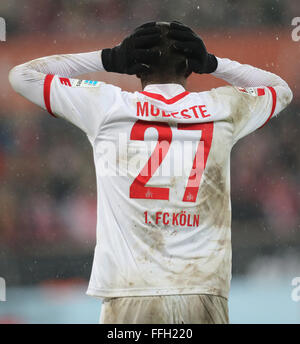 Köln, Deutschland. 13. Februar 2016. FC Köln Vs Eintracht Frankfurt: Anthony Modeste (Köln).  Bildnachweis: Jürgen Schwarz/Alamy Live-Nachrichten Stockfoto