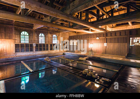 Die japanischen Onsen-Bäder in Choujukan Ryokan in Gunma, Japan Stockfoto