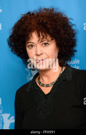 Berlin, Deutschland. 13. Februar 2016. Salwa Nakkara während der 'Kreuzung 48' Fototermin bei der 66. Berlin International Film Festival/Berlinale 2016 am 13. Februar 2016 in Berlin, Deutschland. Bildnachweis: Dpa/Alamy Live-Nachrichten Stockfoto