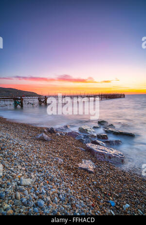 Tod-Pier in Totland Bay, Isle Of Wight Stockfoto