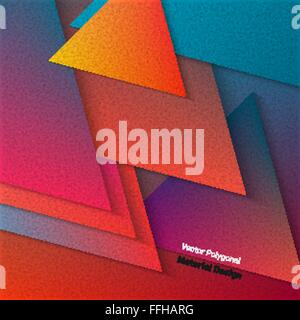 Polygonale Materialdesign Stock Vektor