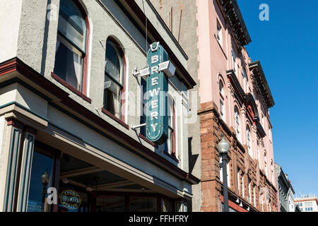 Front Street Brewery, Wilmington, North Carolina, USA Stockfoto