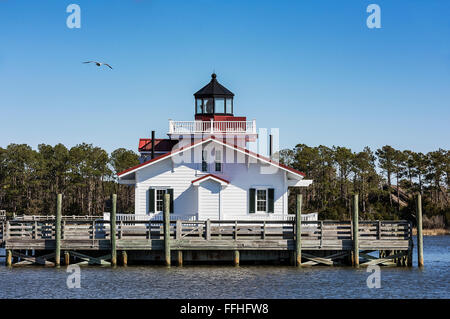 Roanoke Marschen Leuchtturm, Manteo, North Carolina, USA Stockfoto