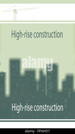 Darstellung, Vorlage Thema Bau. Stockfoto