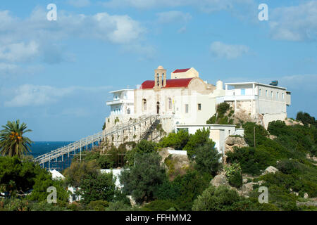 Griechenland, Kreta, Westküste, Kloster Hrissoskalitissa Nördlich von Elafonissi. Sterben die Legende Sagt, Dass Eine der 99 Stufen, Übe Stockfoto