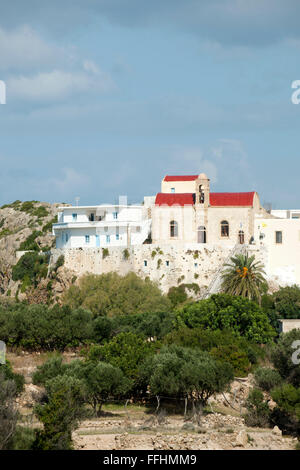 Griechenland, Kreta, Westküste, Kloster Hrissoskalitissa Nördlich von Elafonissi. Sterben die Legende Sagt, Dass Eine der 99 Stufen, Übe Stockfoto