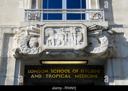 London School of Hygiene and Tropical Medicine, Keppel St, London WC1E 7HT. Stockfoto