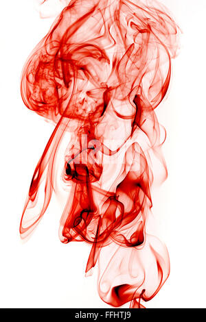 Roter Tinte in Wasser Stockfoto