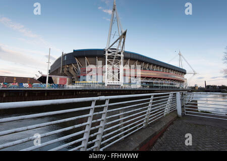 Das Fürstentum Stadion, ehemals das Millennium Stadium in Cardiff, Südwales. Stockfoto