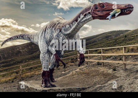 Dinosaurier Baryonyx, Igea, La Rioja, Spanien, Europa Stockfoto