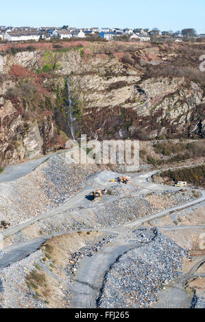 Delabole Schieferbergwerk, Cornwall, England, UK Stockfoto