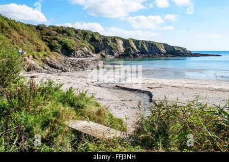 Polridmouth-Bucht im Südosten Cornwall, England, UK Stockfoto