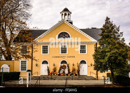 Kürbisse, Middleburg Gemeindezentrum, 300 West Washington Street, Middleburg, Virginia Stockfoto