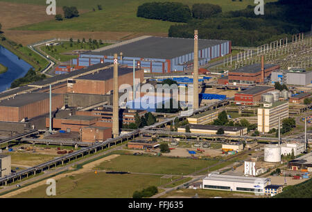 Luftaufnahme, Pflanzen Reaktorgebäude ehemaligen Kernkraftwerk Lubmin Kernkraftwerk Lubmin, Greifswald, Mecklenburg-Vorpommern, Stockfoto