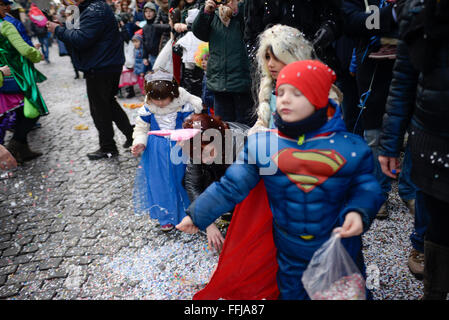 Turin, Italien. 14. Februar 2016. Karneval in Turin, Italien Quelle: stefano Guidi/alamy leben Nachrichten Stockfoto