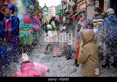 Turin, Italien. 14. Februar 2016. Karneval in Turin, Italien Quelle: stefano Guidi/alamy leben Nachrichten Stockfoto