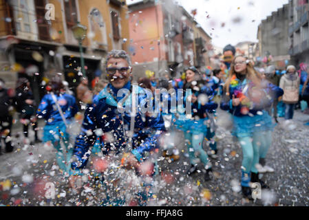 Turin, Italien. 14. Februar 2016. Karneval in Turin, Italien Quelle: stefano Guidi/alamy leben Nachrichten Stockfoto