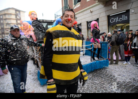 Turin, Italien. 14. Februar 2016. Karneval in Turin, Italien Quelle: stefano Guidi/alamy leben Nachrichten Stockfoto