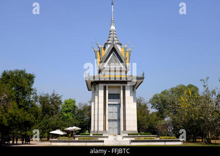 Genozid-Denkmal die Killing Fields in Phnom Penh, Kambodscha Stockfoto