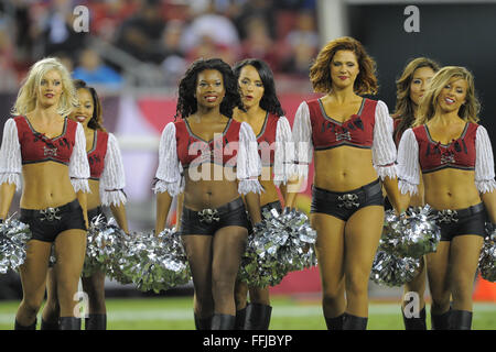 Tampa, FL, USA. 24. Oktober 2013. Tampa Bay Buccaneers Cheerleader führen beim Bucs 21-6 gegen die Carolina Panthers im Raymond James Stadium am 24. Oktober 2013 in Tampa, Florida. ZUMA PRESS/Scott A. Miller © Scott A. Miller/ZUMA Draht/Alamy Live-Nachrichten Stockfoto