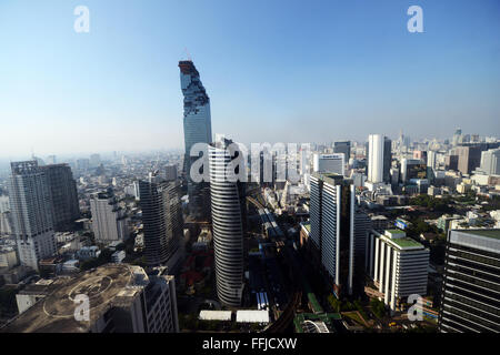 Das ultra modernen MahaNakhon Hochhaus in Bangkok, Thailand. Stockfoto
