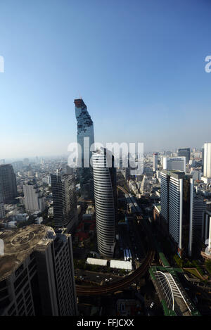 Das ultra modernen MahaNakhon Hochhaus in Bangkok, Thailand. Stockfoto