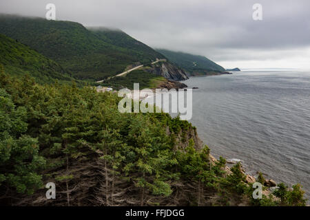 Outlook im Cape Breton Highlands National Park Stockfoto