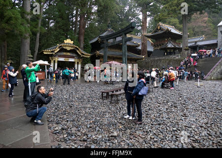 Geschichtliches, Tempel, Pagode, religiöse Gebäude in Nikko, Japan, Asien. Japanische Denkmal, asiatische Wahrzeichen Stockfoto