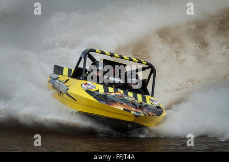 Runde 6 der AFISA V8 Superboat Meisterschaft in Runde Berg Raceway, Cabarita Beach, New South Wales Stockfoto