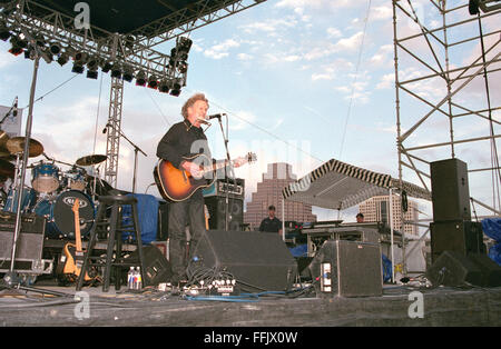 Amerikanischer Sänger-Songwriter und Schauspieler Kris Kristofferson erklingt in Süden durch Southwest Festival SXSW, Austin, Texas, USA Stockfoto