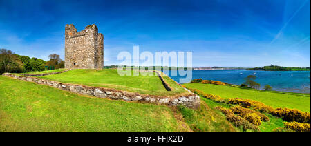 Audleys Castle County Down Northern Ireland 15.Jh. Turm Haus historisches Monument in der Nähe von Strangford Lough Irland Irish Stockfoto