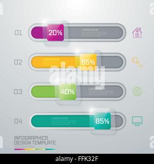Unternehmen marketing-Infografik Stock Vektor