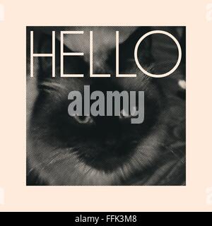 Retro-Design Poster oder T-shirt Druck Stock Vektor