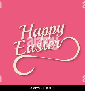 Spielerische Vektor Hand Schriftzug Serie Frohe Ostern Stock Vektor