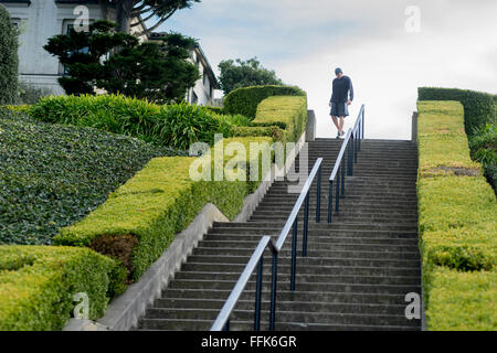 Die Lyon Schritte, San Francisco, Kalifornien, USA Stockfoto