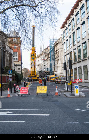 Sanierung der historischen St.-Bartholomäus Krankenhaus, Smithfield, London. Stockfoto