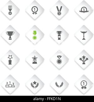 Medaillen und Tropheys einfach Symbole Stock Vektor